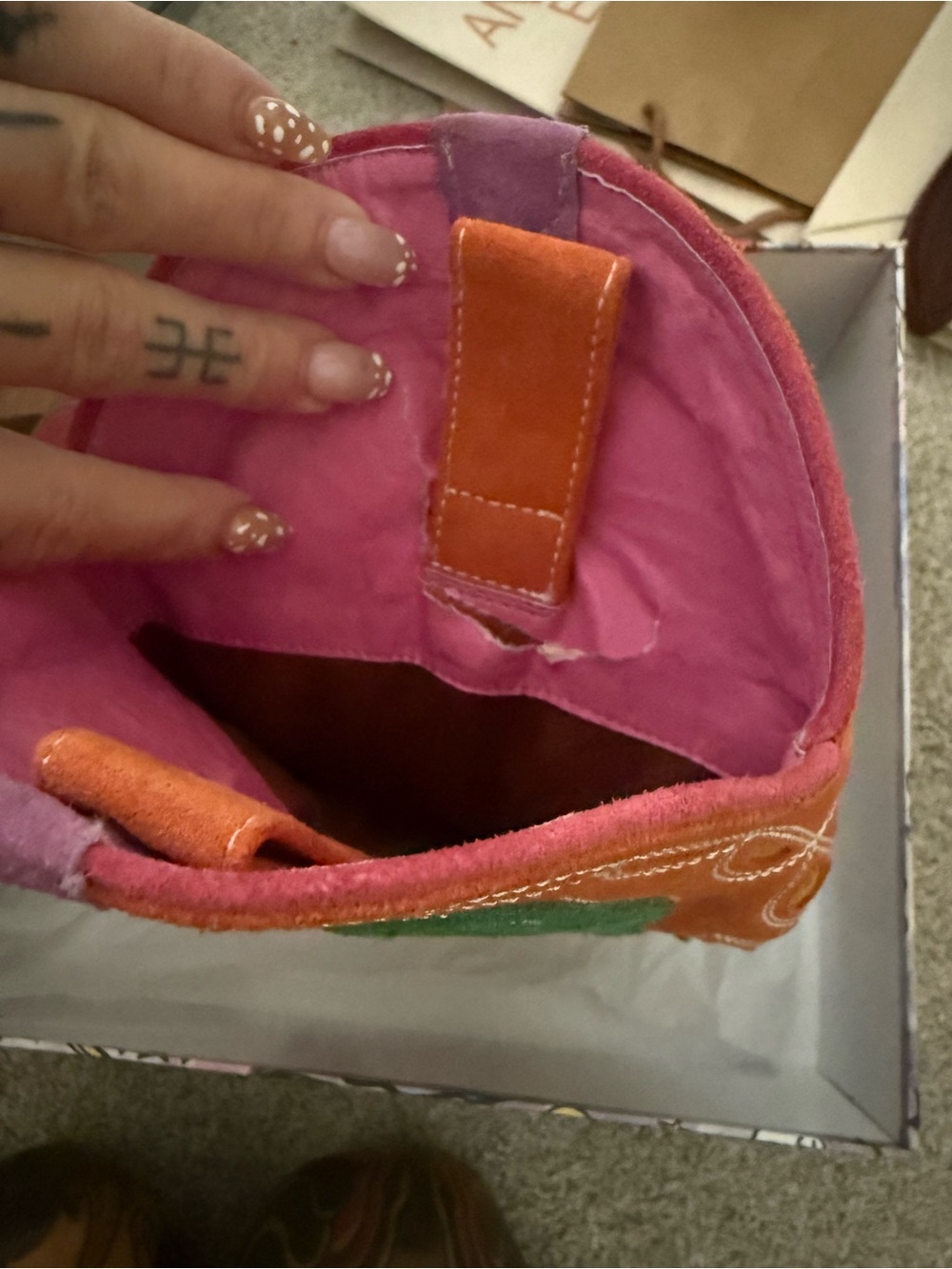 Jeffery Campbell Rare Suede Western Cowgirl Boots Freepeople - Picture 5 of 6